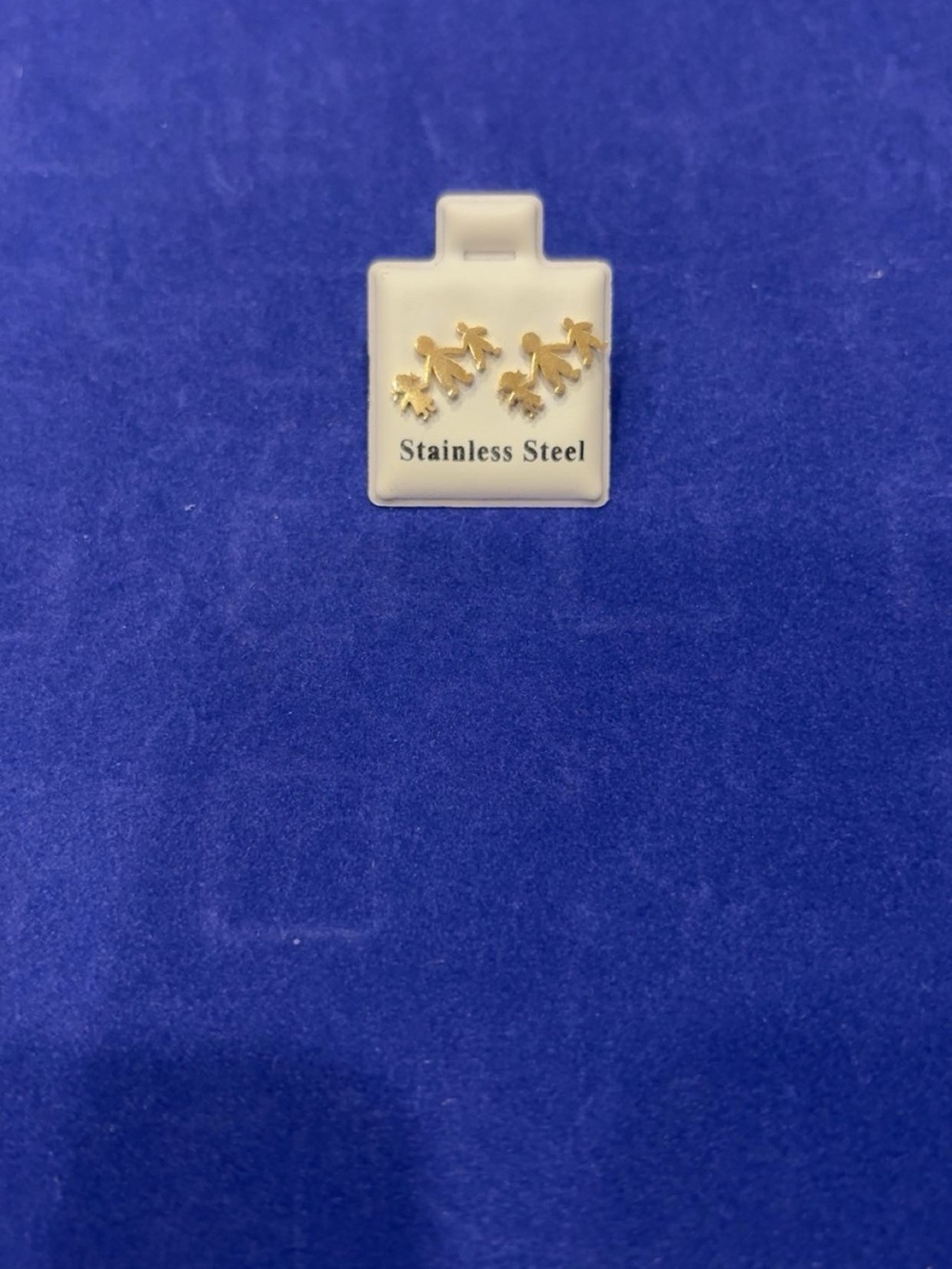 Gold Stainless Steel Ear Studs - Women Jewelry